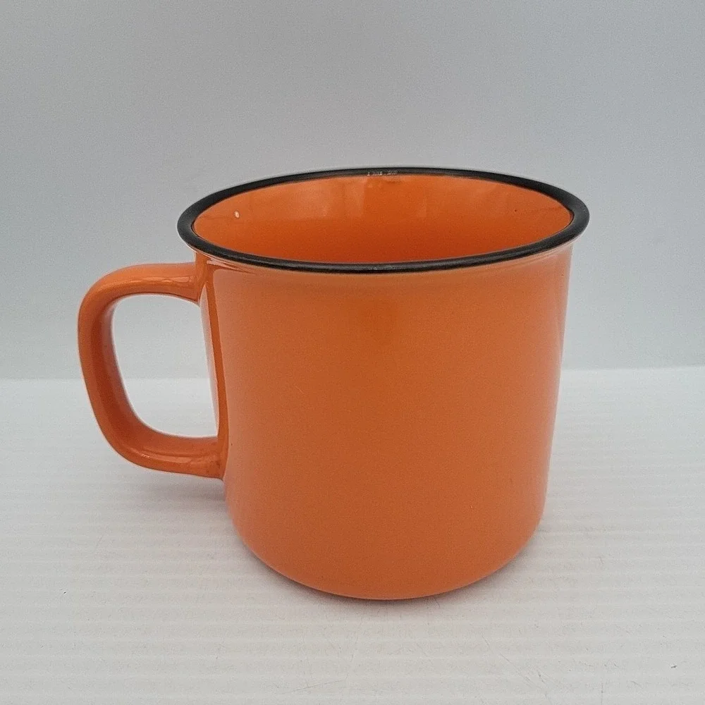 Bulleit Frontier Whiskey Orange‎ Ceramic Campfire Coffee Mug Cup